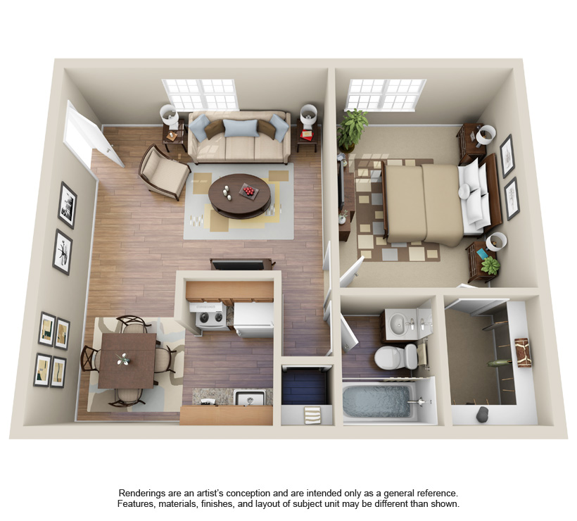 Floorplan 1 Bed