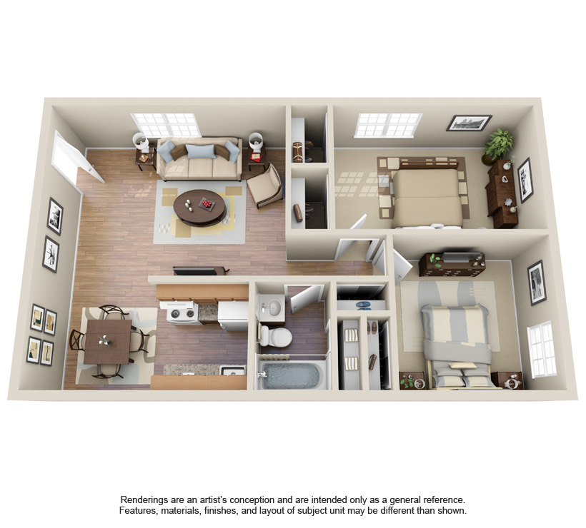 Floorplan 2 Bed